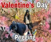 Valentine's Day Pegging in the Woods Surprise Woodland Public Femdom FLR Bondage BDSM FULL VIDEO Strapon Strap On from college sex mallu doods peiring