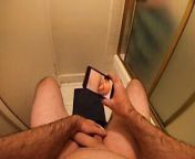 Stepbrother caught masturbating in bathroom fucks stepsister from masturbating in bathroom