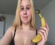 ANAL BANANA!!!NO CUCUMBER! IT’S A BANANA FOR MY ASS! :) from indian girl banana cucumber sex