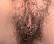 Admire my wife hairy bush and her pink creampied cunt from kagumi
