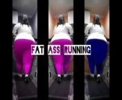 BBW FAT ASS on Treadmill X3 from www x3 com