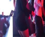RUSSIAN GIRL IN CLUB SHOWING OFF BODY TEASING WHITE BOYS! from showing off body