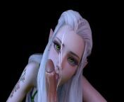 Forest Elf with Stunning Green eyes gives Blow job in POV : 3D Porn from poorn hdentai elf