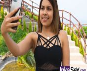 Petite Venezuelan girl performs tiktoks in the street and is approached by unknown Peruvian man with a morbid look. from brazer girl video torrid couple xxx does