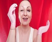 ASMR: face fetish, removing make-up & nitrile medical gloves - Arya Grander from american gainolagist doctor removing dress her paisent and fucking with her bf