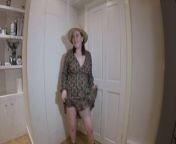 Step Mom strips off in dress and Ankle Boots from stepmom streps