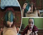 Fucked his wife's friend in her mouth with his big dick when he was visiting at the dacha from gacha porn fucking