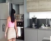 Stepmom with big tits was fucked while she was stuck in the washer from fucked while clothed