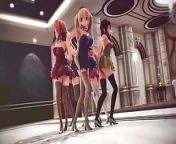 Mmd R-18 Anime Girls Sexy Dancing Clip 346 from 346 tan