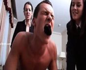 Love her face as she humiliates and strap-ons him ... from rose wood naked ballbusting