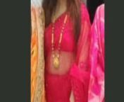 I am back howz my look in red hot saree from hansika motwani hot saree back