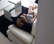 My stepson discovers me masturbating in the living room. He sucked his rich cock. from italian taboo