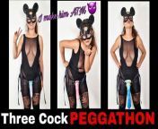 Femdom 3 - in - 1 Huge Dildo Rough Extreme Pegging Peggathon Miss Raven Training Zero ATM A2M FLR Dominatrix Strapon from 3 in 1 indian housewife sharing badroom with har husband friend whane his husband deeply sleepingdi