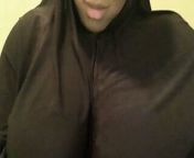 Hijabi Ebony solo from big boobs fat ass hijabi nude