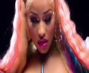 Nicki Minaj with star pasties on her huge bouncing breasts from cicky stark