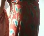 Desi aunty changing cloth from west indian aunty dress change video