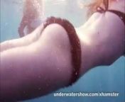 Nastya and Masha are swimming nude in the sea from ls nude model masha anya