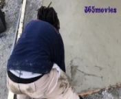 Construction Worker Fucks Housewife Raw Dog Buck Naked After Finishing Up Her Back Patio from construction site sex video of bangla lovers