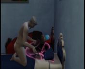 The male member enters the transparent girl and is seen in sex | sims 4 wicked woohoo from doohoo