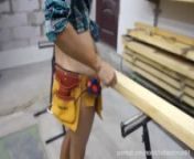DIY Bed Part 1-1 Cutting bed frame planks from sujatha nude aunty in blouse bra boobs sh