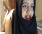 PAINFUL SURPRISE ANAL WITH MARRIED HIJAB WOMAN ! from bangla niqab