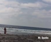 She Gives an Amazing Blow Job on a Public Nude Beach as People Walk By from swim boy nude