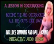A lesson in cocksucking Includes Rimming and Ball Licking from dhowmo