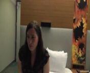 WIFE'S INTERVIEW BEFORE SHE TAKES HER FIRST BBC! from husband and wife first night in bed room