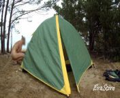 How to set up a tent on the beach naked. Video tutorial. from ams stella set nude