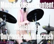 Sexy Girl Plays Drums Naked (G*ns & Roses - Sweet C Of Mine) from सुहागरात सेक्स विडियो c g download xxx video com