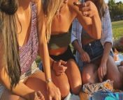 Risky public flashing - Picnic in the park with friends from nora fatehi upskirt