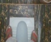 Pee in a Public Toilet indian style on an eco farm - anyone can Come inside - the door unlocke from tamil actress ruthika n