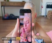 Brazzers - Sexy Blonde Teen Eva Elfie Is Trying To Do Some Yoga Postures In A Loose Blouse from classic teen eva ionesco nude