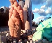 First day at the beach for my feet in 2021!! Enjoy it!! from feet show sexy video download dee