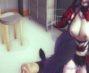 Houkai Impact 3 - Raiden Mei blowjob and cums in her mouth from raseen