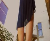 A beautiful giantess makes you spy on her big feet in the garden spying on her all the time! from giantess pov vore