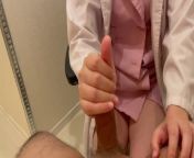 Lady Doctor gave me a lotion hand job from lady doctor and pation latest sex video