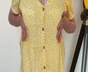 Annabel’s yellow summer dress from big booty candid upskirt dance
