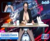 News Anchor Carmela Clutch Orgasms live on air from sh news anchor se