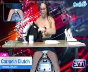 News Anchor Carmela Clutch Orgasms live on air from www pankaj sex news anchor sexy news