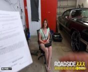 Roadside - BBW Bess Breast Dicked Down By Mechanic&apos;s Big Dick from www dogi gril xxx com
