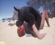 Demons Gangbang Cutie On The Beach | Gangbang Monster | 3D Porn Wild Life from alien demon hentai monster