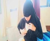 Muslim Afghan in hijab Smoking cigarette and Masturbating from xxxx afghan