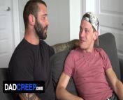 Curious Step Son Edward Terrant Plays With Step Daddy&apos;s Cock And Makes Him Pound His Hole - DadCreep from uncle gay hug