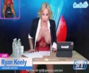 Camsoda - Hot Sexy Big Boobs Milf Ryan Keely Gives It To Hot Sex Machine Live On Air from sexy news anchor peenaz tyagi