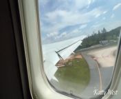 Risky extreme public airplane blowjob from extrémně hhuge