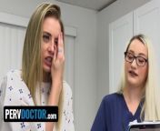 Foxy Teen Kyler Quinn Lets Kinky Doctor Sticks His Fingers And Cock In Her Tight Pussy - Perv Doctor from nipple visible in tight shirt