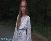 Public Agent - lovely young redhead on Tinder date with butt plug in her ass really wants anal sex from tinder boy