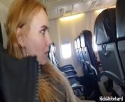 Airplane ! Horny Pilot&apos;s Wife Shows Big Tits In Public from silot
