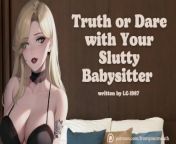 Truth or Dare with Your Slutty Babysitter │Audio Roleplay from your yain butafull ladi baby sexy sexy xxx k